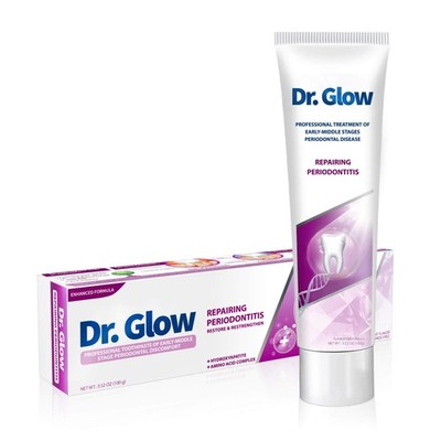 Dr. Glow Gum Disease Treatment Toothpaste for 3.52 Ounce (Pack of 1), Pink 