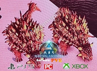 Ark Ascended PVE - Ankylosaurus Top Status ''Male+Female Clones'' (PC/Xbox/PS5)
