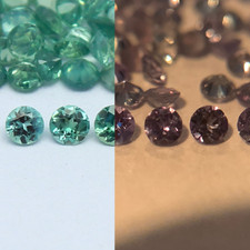 Natural Color Change Alexandrite Lot 1 to 2 MM Round Shape Faceted Gemstone Lot