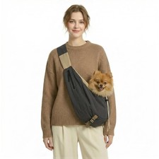 Dog Carrier Sling for Small Dogs/Cats Up to 15 lbs - Multi-Pocket Oxford Pet ...