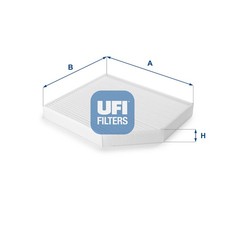 UFI Innenraumfilter 53.153.00 Partikelfilter für PORSCHE AUDI Q5 A4 8T3 8F7 A5