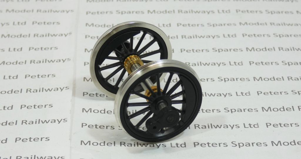 Dapol 113177 Class 08 O Gauge Wheelset Black Non-geared