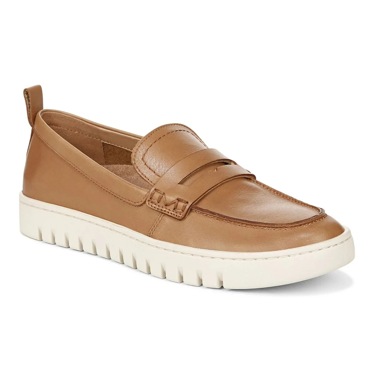 HOT SALE Vionics Women's Uptown Loafer Camel Leather Medium Width New