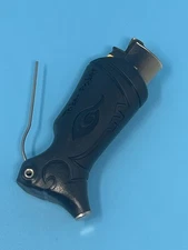 Toker Poker Lighter Sleeve Smoking Tool  CLIPPER STYLE  ~ Black ~