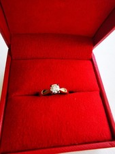 Natural Canadian Diamond Engagement Ring 0.40ct 9ct GoldCertifiedGGI Diavik Mine