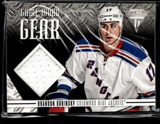 2012-13 Panini Rookie #GG-BD Brandon Dubinsky Titanium Game-worn Gear Patch