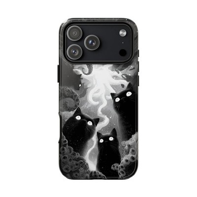Phone Ink - iPhone | Galaxy | Pixel Case - Black Cats Haunted Octopus