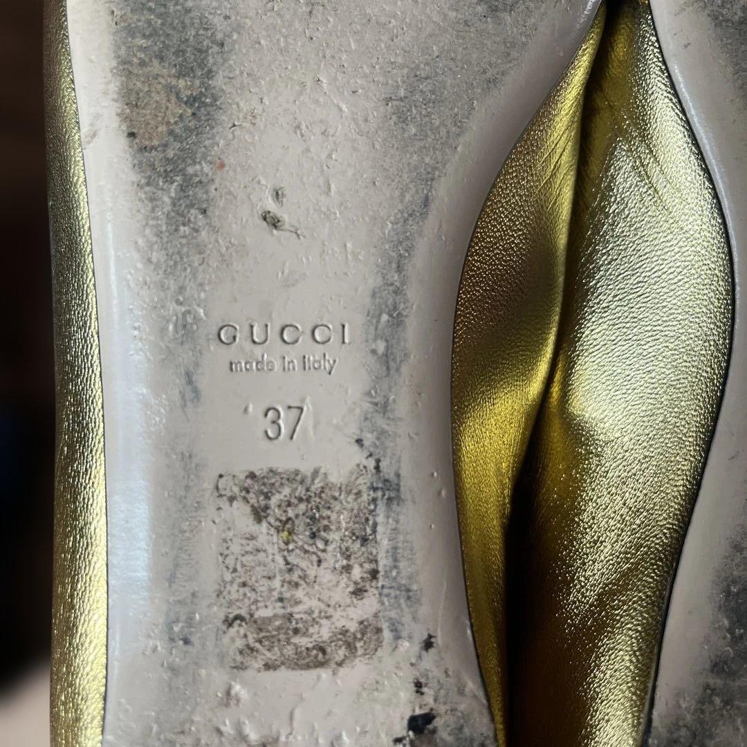 Gucci Ribbon Flat Shoes Gold Star Design Size 37 US About 7 For Women thumbnail 24