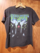 Testament Souls Of Black Tour 2 Sided Plus Sleeve Vintage Tshirt Brockum