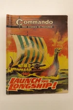 COMMANDO COMIC WAR STORIES IN PICTURES No.904 LAUNCH THE LONGSHIP! 1975 GN4195
