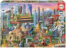 NEW Educa Jigsaw Puzzle 1500 Pieces 14 Ages Asia Landmarks