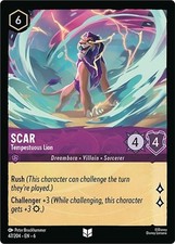 Disney Lorcana TCG - Azurite Sea - Scar - Tempestuous Lion 47/204