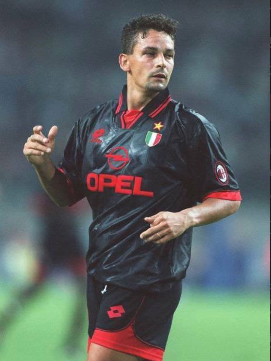 96-97 ミラン バッジョ選手 ユニフォーム 当時物 Roberto Baggio - AC