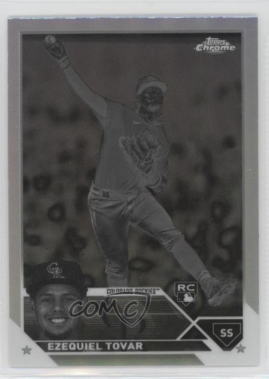 2023 Topps Chrome Negative Refractor Ezequiel Tovar #106 Rookie RC 0w4w