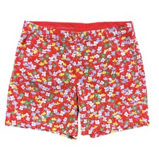 Talbots Short Girlfriend Chino Spring Posies Size 12 Floral Red Inseam 7 Talbots Short Girlfriend Chino Spring Posies Size 12 Floral Red Inseam 7