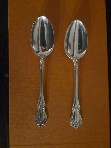 2- Old Master by Towle Sterling Silver Regular (6 inches) Spoons