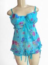 Victoria secret 2000s Deadstock babydoll floral set size 36C