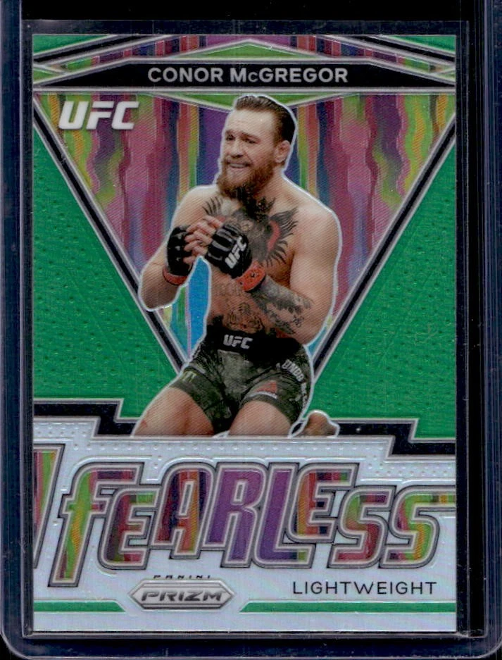 2021 Prizm UFC Conor McGregor Fearless Green Prizm #1