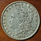 1880-P Morgan Silver Dollar-Fine