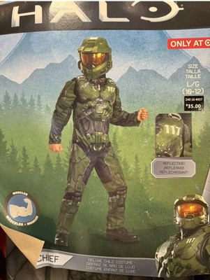 Halo Costume Master Chief Infinite Deluxe Costume Exclusive Helmet L 10/12