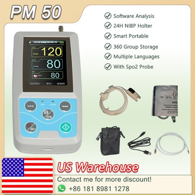 #ad USA Warehouse PM50 24 Hours NIBP Monitor Holter Recorder with SPO2 Function $205.00