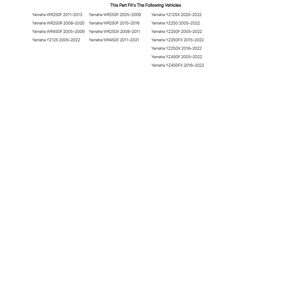 T.M. Designworks Indestructible Rear Disc Guard Black For YAMAHA WR450F 2005 Foto 3 de 3