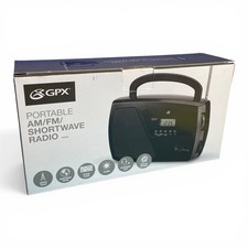 GPX R633B Portable AM/FM Shortwave Radio Open Box Works