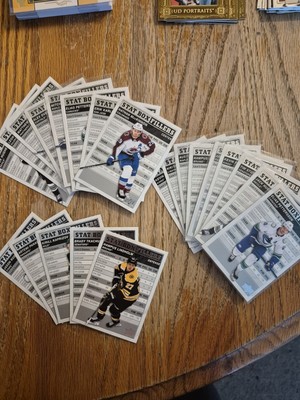 2023-24 Upper Deck Series 1 Hockey Stat Box Fillers Lot of 22 