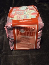 SOAP & GLORY GIFT SET w CANVAS ZIP BAG=CREAM,BATH,GEL,RUB,Cream ETC ETC
