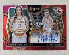 2025 Select WNBA MARINA MABREY RED COURTSIDE AUTOGRAPH AUTO/ 99 SUN #CAS-MM