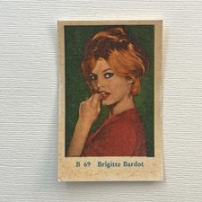 Brigitte Bardot #69 Dutch Gum B Set 1960s Vintage Non-Sport Trading Card