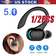 Bluetooth 5.2 Headset Wireless Earbuds Earphones Stereo Headphones Ear Hook USA