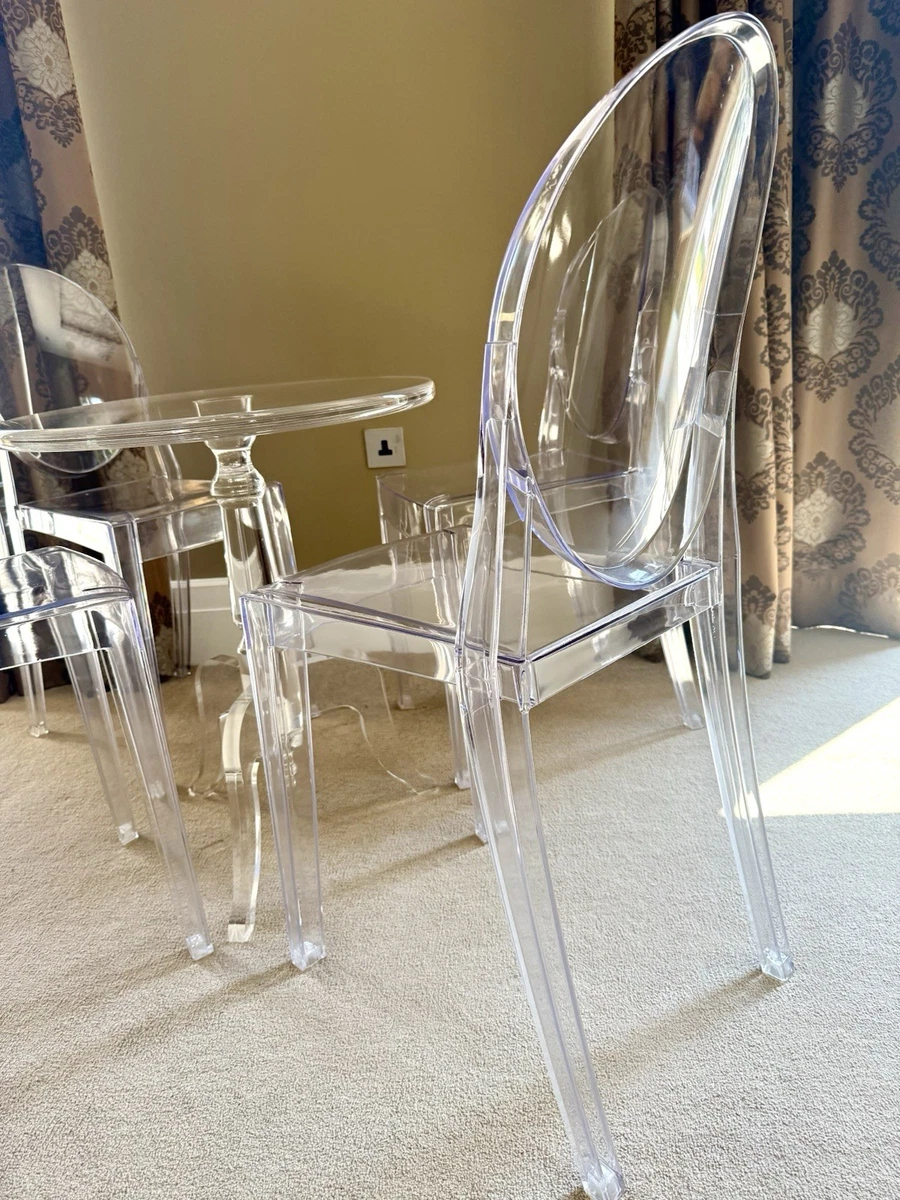 Gallery image 11 for Stunning  Round Contemporary Dining Table & Kartell Style chairs
