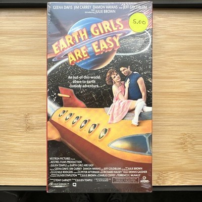Earth Girls Are Easy VHS 1995  Watermarks Vestron Jeff Goldblum Jim Carey Comedy