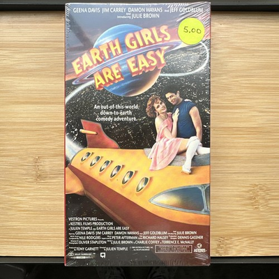#ad #ad Earth Girls Are Easy VHS 1995 Watermarks Vestron Jeff Goldblum Jim Carey Comedy $223.02