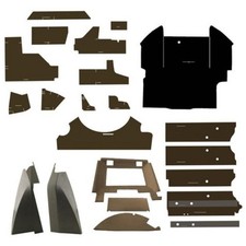 Cr50-kit1 Brown Complete Cab Kit Fits John Deere 4050 4250 4450 4650 4850