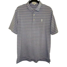 Peter Millar Men's Summer Comfort San Gabriel Country Club Striped SS Golf Polo