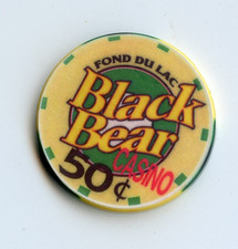 .50 Chip from the Black Bear Casino Carlton Minnesota Ceramic