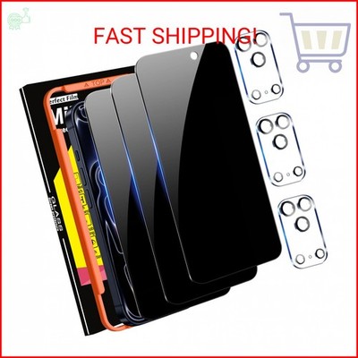Milomdoi 3 Pack Privacy Screen Protector for iPhone 17 Pro Max [Phone Case Frien
