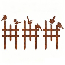 3 Pieces Metal Bird Decoration Ground Stakes Cutout Yard Ornament