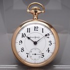 Antique Railroad Pocket Watch Illinois 21J Bunn Special Adjusted Gold Filled  — photo 1