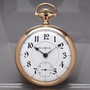 Antique Railroad Pocket Watch Illinois 21J Bunn Special Adjusted Gold Filled 