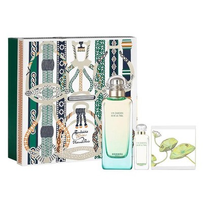 Hermès Un Jardin Sur Le Nil Eau De Toilette Spray 100ml Set 3 Stück