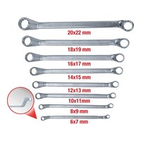 Ks Tools Classic Doppel-RingschlüSsel-Satz GekröPft 8-Teilig 6-22Mm