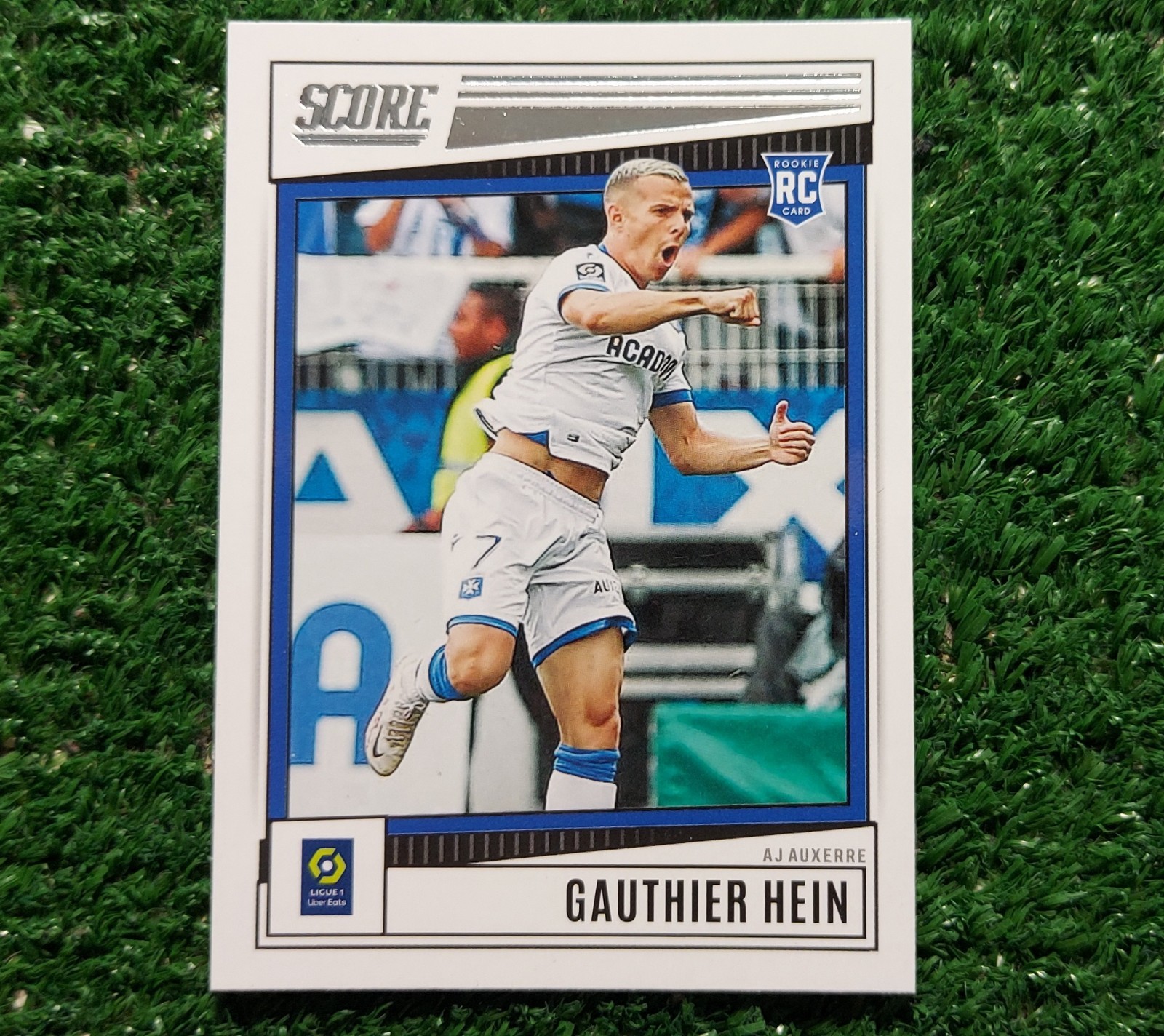 CARD SCORE LIGUE 1 2022/23 AUXERRE N°24 HEIN PANINI CARTA CALCIO 2023 ⚽️
