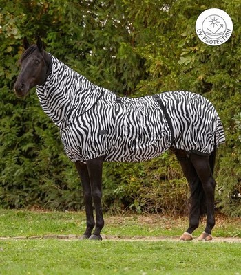 Waldhausen Ekzemerdecke Zebra Basic schwarz/weiss 125 - 165 cm