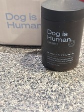 The REAL Dog Is Human Dog Multivitamins BEEF 60 Count Chews Exp 07/27 Sealed New