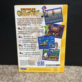 Knuckles' Chaotix Sega Genesis 32X 1995 Complete in Box with Registration Card.
