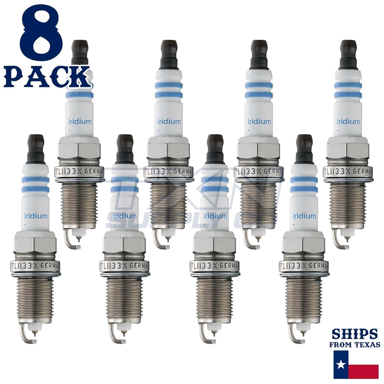 8 Pack Bosch 9604 FR7LII33X Double Iridium Spark Plugs