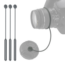 Silicone Camera Lens Cap Keeper Holder with 3M Adhesive Universal Lens Cap Leash